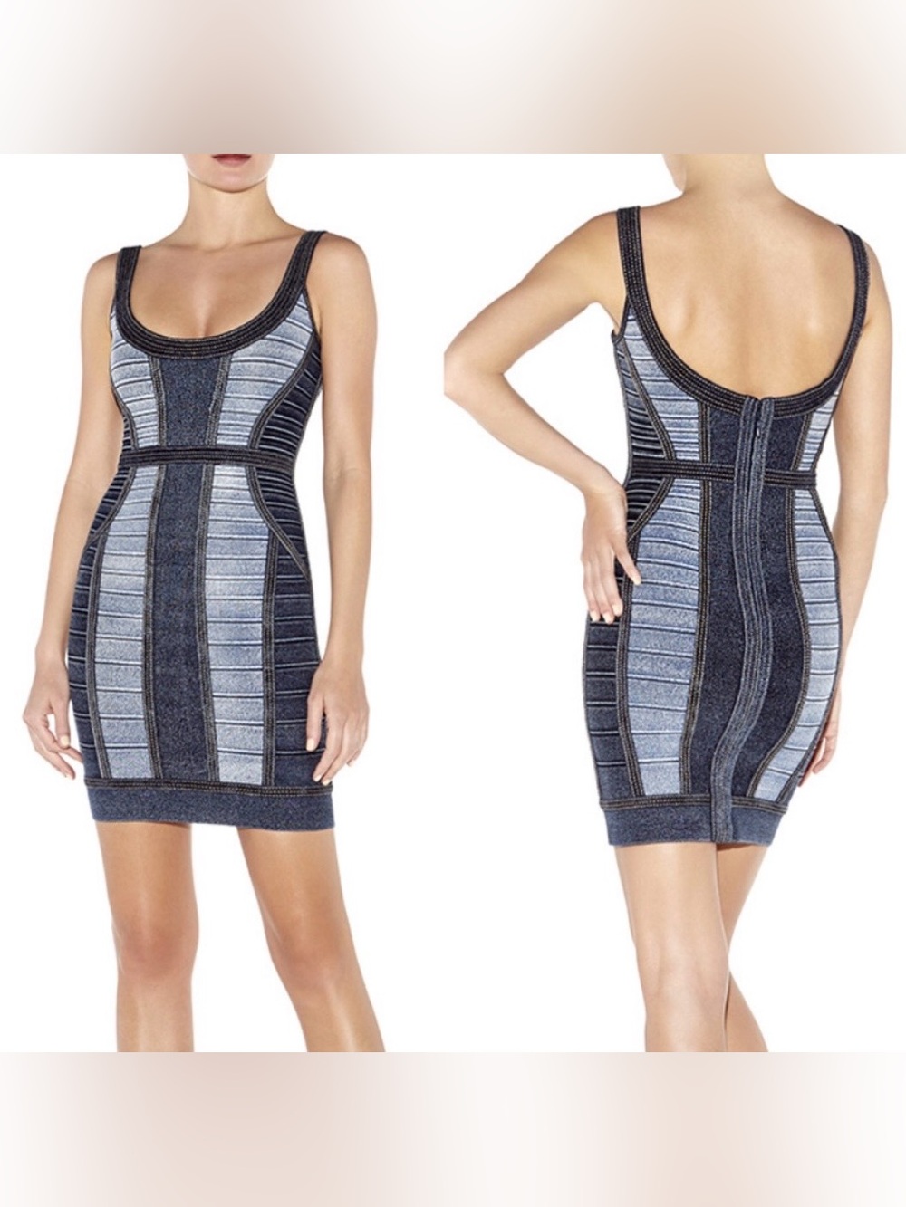 Herve Leger AJA Indigo